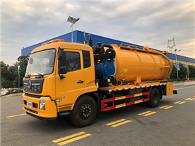 东风天锦15方清洗吸污车