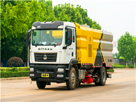 重汽汕德卡洗扫车（凯力灰黄）