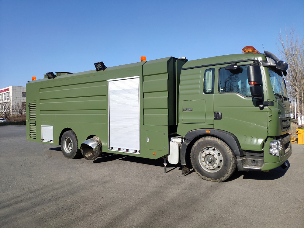 热吹式除雪车 吹雪车